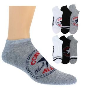 Converse 6-PK Patch No-Show Socks